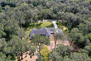 Drone Shot of Custom Home - Polo Club West